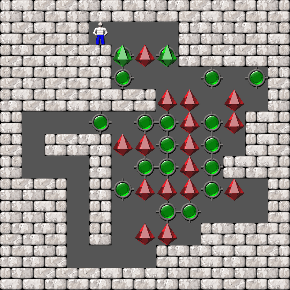 Сокобан More Bugs collections уровень 587